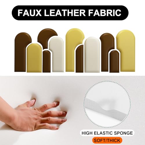 Paneles de pared verdes de espuma suave autoadhesiva tamaño completo 6