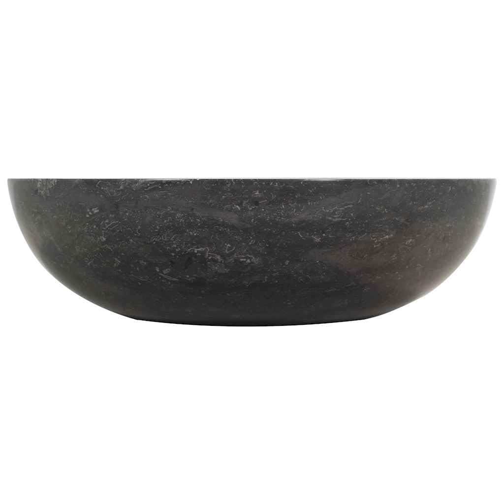 Lavabo in marmo nero, 40 x 12 cm, lavabo da appoggio per ospiti, WC per bagno, ristrutturazione, ristrutturazione