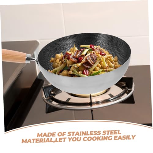 Wok de acero inoxidable STOBAZA sin recubrimiento miniatura 4