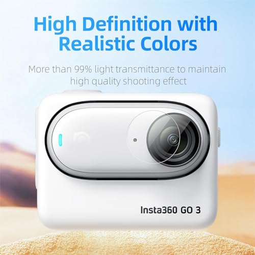 Image of Action Pro Screen Protector Camera Lens Compatible With Insta360 Go 3 Hd Camera (Set-1 /2Pieces)