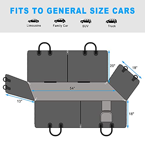 nanbowang Dog Car Seat Cover 54 Inch Protector Waterproof Scratchproof Nonslip Hammock for Dogs - Image 3
