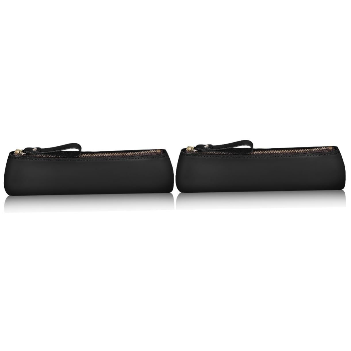 LALAFINA 2pezzi Pouch Pelle Artigianale Per Penne e Matite Astuccio Elegante e Multifunzionale Capacità Per Studenti e Professionisti Per Ogni Occasione