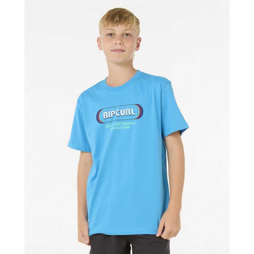 RIP CURL Relaxed Fit Short Sleeve T-Shirt Maglietta a Maniche Corte con vestibilità Ampia Bambini e Ragazzi