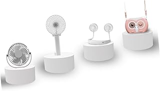 NOLITOY Household Fans Mini Rechargeable Fan Mini Fan for Desk Ceiling Fan Summer Mini Fan Small Desk Fan Charging Fan Small Fan Table Fan Pink Hanging Neck Tower Fan USB Desk Fan Mini Fan