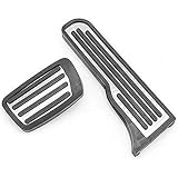 Car Foot Pedal Pads Fuß Pedalauflagen Pedale, für Chevrolet Camaro HSV Camaro 2016 2017 2018, Aluminium Anti-Rutsch-Gaspedal Fußstütze Modifiziert Gasbremsauflage Kupplungspedalauflagen Abdeckungen
