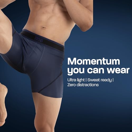 Image of TRYB Sports Underwear for Men | Stretchable Active-H Trunk Semi Compression Shorts | Trunks for Running & Gym Workout | Quick Dry, Breathable & Anti Chafing | Sports Innerwear Boxers