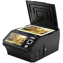 Photo Scanner and Film Digitizer with 5 Large Screen, Convert 35mm/110/126 Negatives, Slides & Physical Photos to 22MP Digital Image, Includes 8GB SD Card, No Computer Required