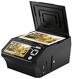 Scanner photo et diapositives 4 en 1 avec écran LCD de 5 pouces, convertit 135/110 négatif...