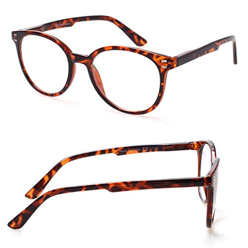 Sigvan 3 Pack Reading Glasses Spring Hinge Stylish Readers Black/Tortoise For Men And Women thumb #3
