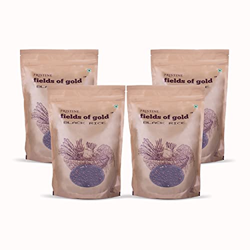Image of PRISTINE Fields of Gold Black Rice, 1kg each - Pack of 4