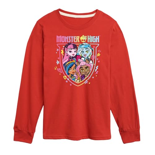 Monster High - Monster Skull & Bow - Toddler & Youth Crewneck Fleece Sweatshirt