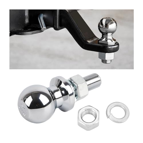 【Facile da Usare】: Facile da installare e da usare, è possibile fissare facilmente questo supporto a sfera per gancio di traino pronto all'uso al proprio rimorchio. Viene fornito con una testa a sfera preassemblata per preparare il gancio di traino e il perno del gancio di traino. È sufficiente collegare la maniglia alla presa di connessione del veicolo.