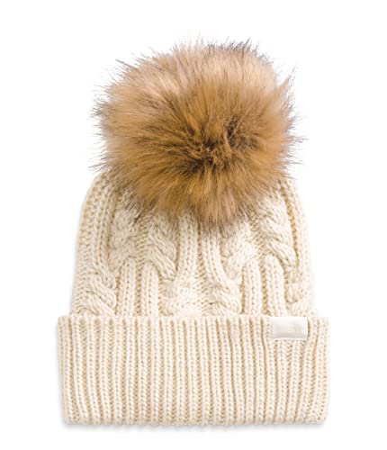 The North Face Women's Oh Mega Fur Pom Beanie, Gardenia White, One Size #TOP23