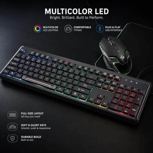 Image of lavya Core i5 Desktop Computer PC CPU | Core i5-4GEN (4590-Processor, 3.70 GHz) 8 GB RAM | 128 GB SSD /RGB Keyboard+Mouse /20 Monitor /WiFi | HDMI | USB 3.0| Windows 10 Pro & Office 21 /2 Year Warranty