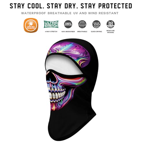 Image of Obacle Balaclava Face Mask Men Women for Sun Protection Motorcycle Fishing Raves