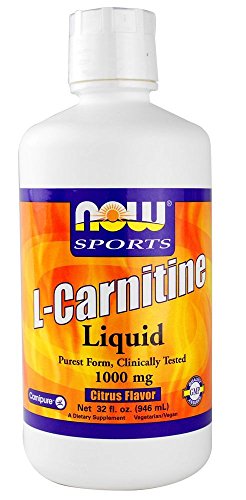 Now Foods, Sports, L-Carnitine Liquid, Citrus Flavor, 1000 mg, 32 fl oz (946 ml)