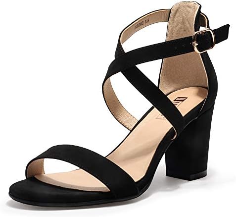 IDIFU Women's IN3 Grace Strappy Block Heels Sandals Comfy Open To...