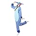 Produktbild Relaxo Kostüm Snorlax Onesie Jumpsuit Tier Relax Kostuem Damen Herren Pyjama Fasching Halloween Schlafanzug Cosplay Erwachsene Karneval Einteiler Stitch L