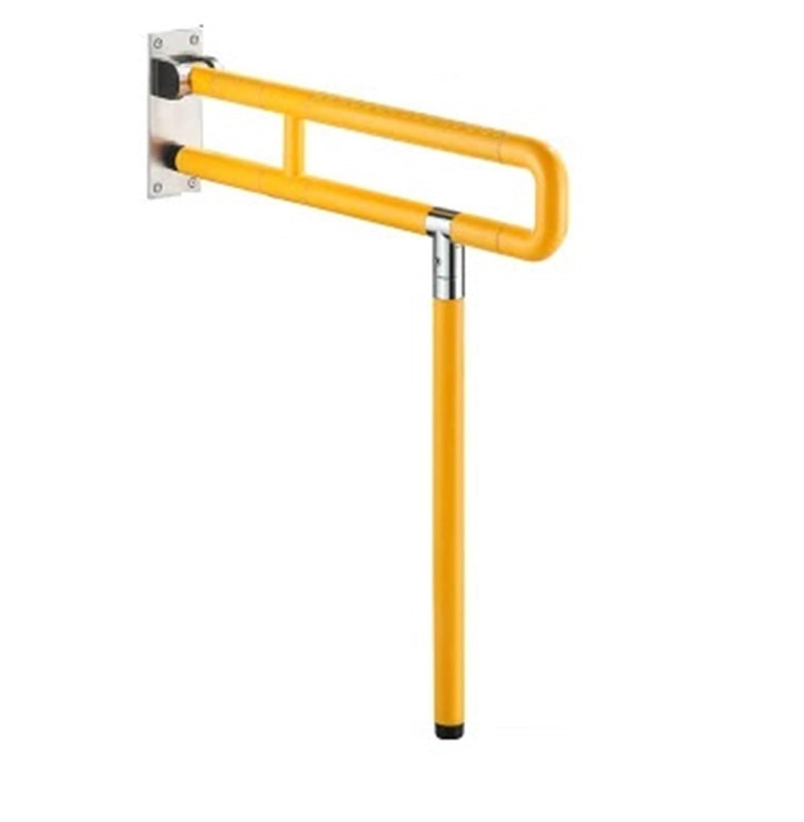Padgcnor 65Cm Folding Bathroom Toilet Grab Rail Toilet Handrail Elderly Safety Grab Bars Folding Anti Slip Bathroom Catcher Support Frame Supplies(65Cm)