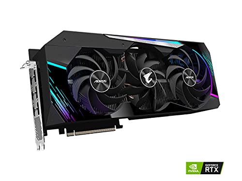 GIGABYTE AORUS GeForce RTX 3080 Ti Master 12G Graphics Card, Max Covered Cooling, 12GB 384-bit GDDR6X, GV-N308TAORUS M-12GD Video Card by GIGABYTE - Used condition - Image 2