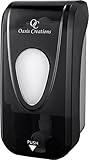Oasis Creations Manual Soap and Hand Sanitizer Dispenser, Liquid or Gel, Soap Dispenser Wall Mount, 1000ml/33oz. Commercial or Residential – Black Smoke