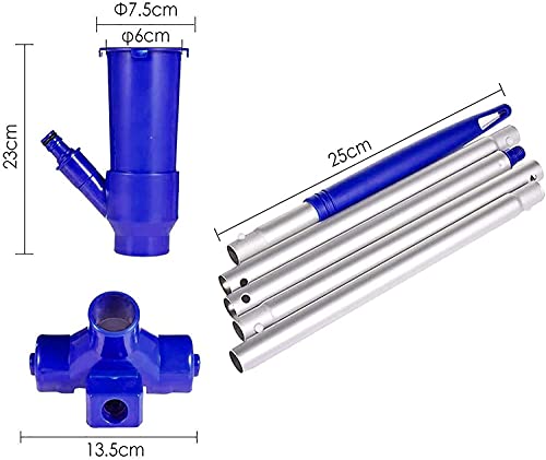 KEAIDO Kit de ferramentas telescópicas portátil para limpeza a vácuo, conjunto de escovas subaquátic