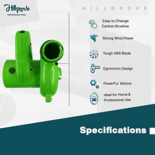 Image of Hillgrove HGCM1265M3 800W-18000RPM Electric Air Blower and Suction Dust Cleaner for AC /Computer /Home with Air Blower Fan Machine Gun Dust Cleaning Forward Curved Air Blower