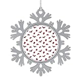 Watercolor Ladybug Christmas Hanging Snowflake Decorations Xmas Tree Supplies Ornaments for Winter P