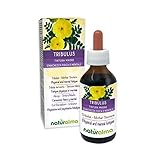 Erd-Burzeldorn (Tribulus terrestris) Früchte Alkoholfreier Urtinktur Naturalma | Flüssig-Extrakt Tropfen 100 ml | Nahrungsergänzungsmittel | Veganer