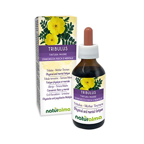 TRIBULUS o TRIBOLO (Tribulus terrestris) frutti Tintura Madre analcoolica NATURALMA | Estratto liquido gocce 100 ml | Integratore alimentare | Vegano