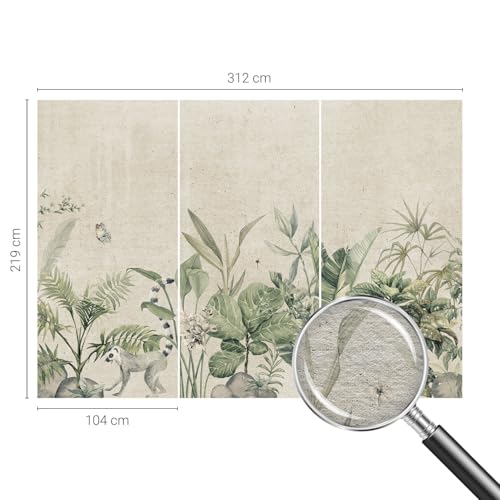 Papier peint intissé haute qualité impression jungle Tulup - 5