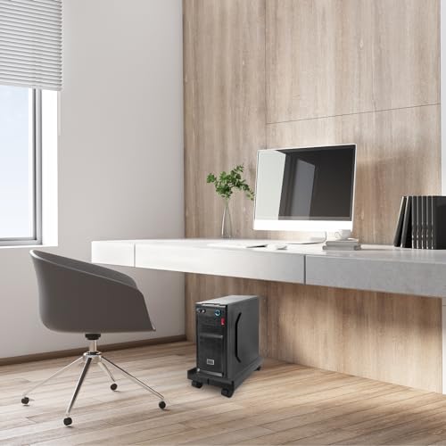 Support CPU pour Tour de Bureau et PC avec 4 Roulettes