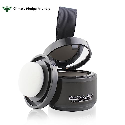Sovoncare Instantly Hairline Powder, Hairline Shadow Gray Hair Coverage Touch Up Hair Powder For Thinning Hair For Women Hair Root Touch Up Powder Hair Root Cover Up Conceals Hair Loss Thin Hair Cover Powder Dark Brown #TOP1