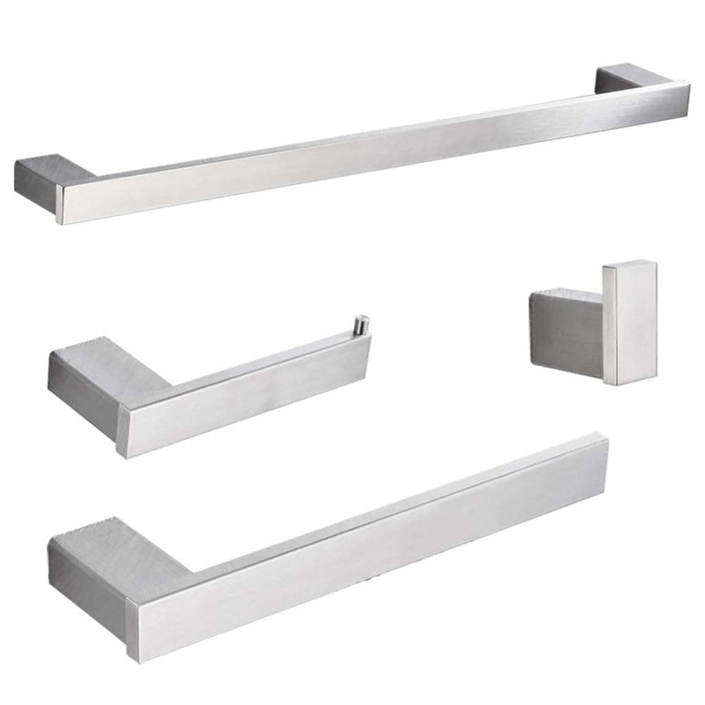 Türhaken Badezimmerhaken Badezimmer-Hardware-Set aus gebürstetem Nickel, Zubehör, Bademantelhaken, Handtuchhalter, Turm, Barregal, Seidenpapierhalter, Wandhalterung, einzelner Bademantelhaken, C(Color