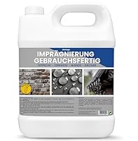 PLANTAWA Steinimprägnierung Außen Transparent 5L | Unsichtbare Imprägnierung für Steine | Steinversiegelung für Fassaden, Terrassen und Dächer | Wasserabweisend und Wasserdicht