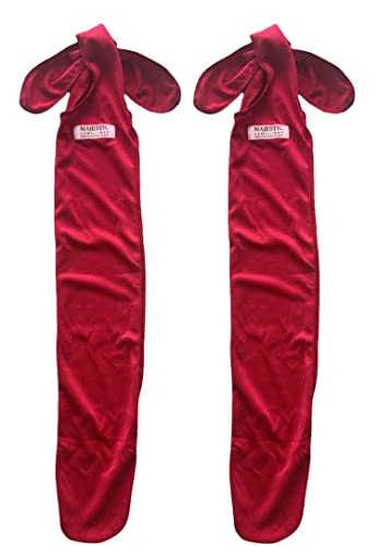 Majestic Ally Lycra Tail Bag for Horses - to Keep The Tail Clean and Protected - Set of 2 (Red) - Image 2