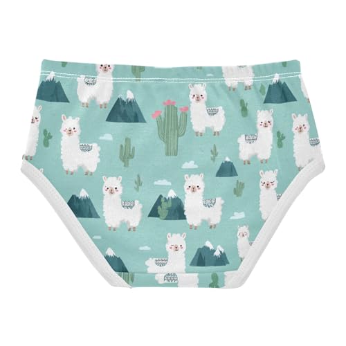 Wusikd Cute Alpaca Girls' Underwear Cotton Funny Girls Briefs Soft Toddler Underwear 2T2