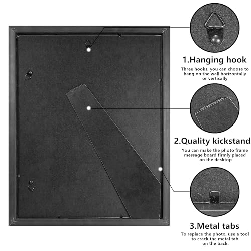 image for Vienrose 11x14 Wedding Signature Picture Frame with 5x7 Photos Mat, Gu