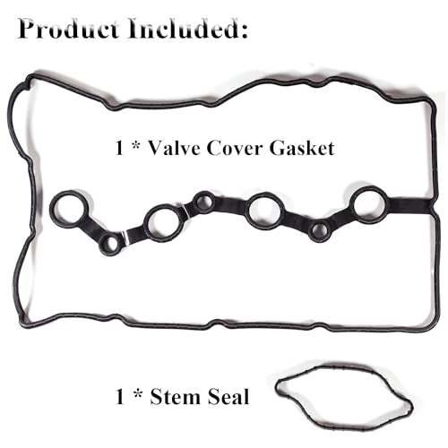 Image of 22441-2GGB0 VS50892 Valve Cover Gasket Set Fit for 2015-2020 Hyundai Sonata Santa Fe 2.0L 2.4L, Engine Cylinder Valve Cover Gasket for 2016-2020 Kia Sorento Optima 2.0L 2.4L Replace OE# 224412GGB0