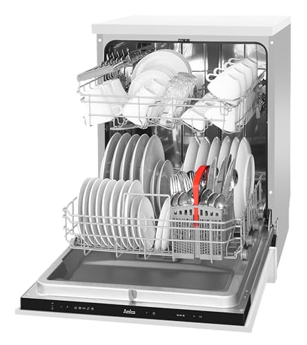 Amica EGSPV 597 201 Einbau-Geschirrspüler / 60 cm / vollintegrierte Spülmaschine (ohne Möbelfront) / 12 Maßgedecke / 5 Programme / Besteckkorb