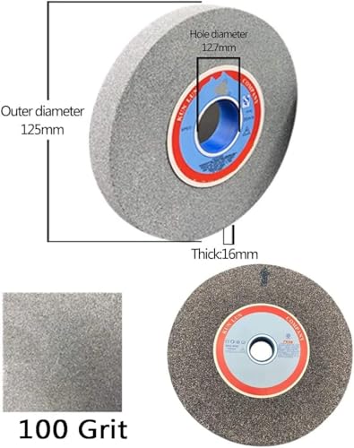 Meule en corindon marron 125mm de haute dureté pour un meulage des métaux précis
