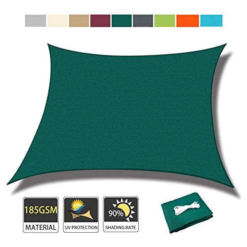 Vela con Sombrilla, Toldo Rectangular De 2.5X2.5 M Toldo De Bloque UV,...