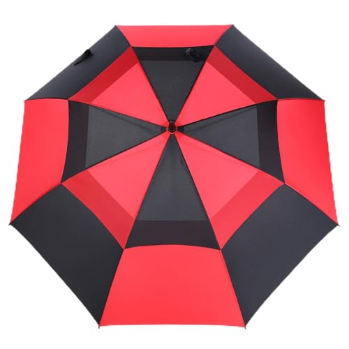 Image of MRTLLOA Automatic Open Golf Umbrella, 62 /68 Inch Extra-Large Oversized Double Canopy Vented Windproof Waterproof Stick Rain Golf Umbrellas for Men and Women