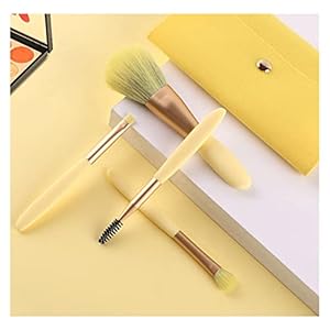 GMOIUJ Makeup Tools Powder Brush Concealer Brush 4 Mini Makeup Brush Sets (Color : Black, Size : 1)