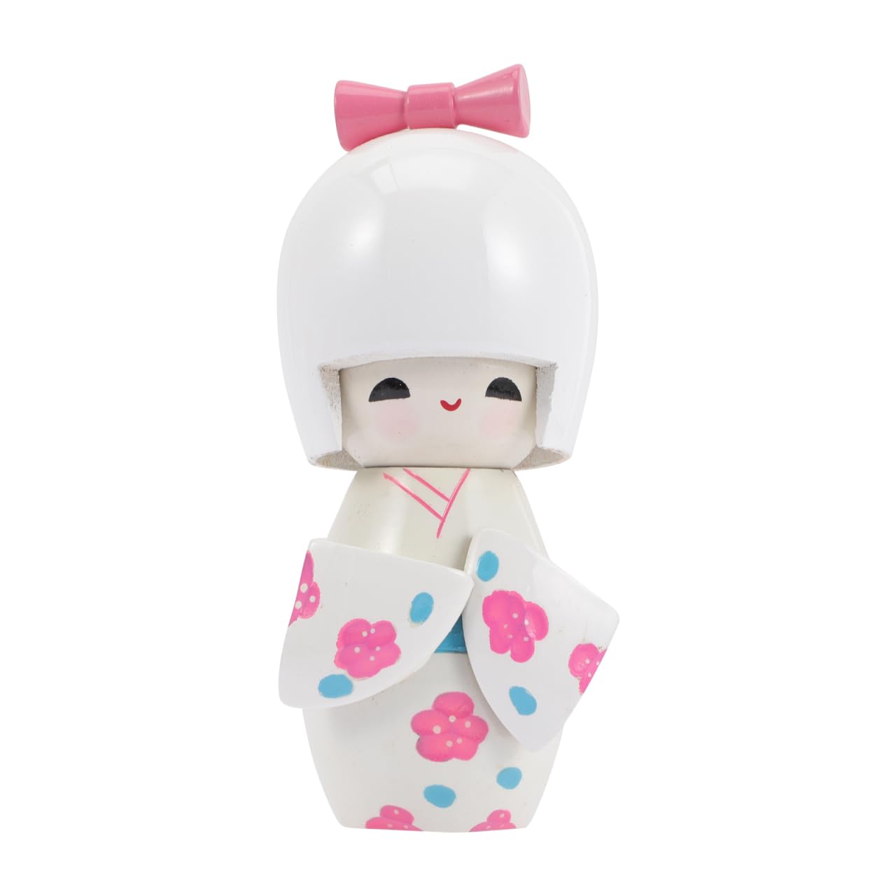 TOYANDONA Statuetta da collezione tradizionale giapponese Kimono Kokeshi in legno con geisha asiatica, per ufficio, casa, feste, decorazione da tavolo