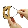 rayzm Foot Tambourine, Walnut Wood Lightweight Foot Drum Shaker Percussion Instrument with 8 Steel Jingles– Bright Crisp Sound with Secure Elastic Strap #3