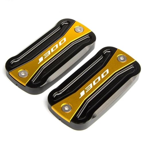 Tapa de depósito de líquido de frenos delantero para Kawasaki J300 de 2014 a 2017 en color negro oro