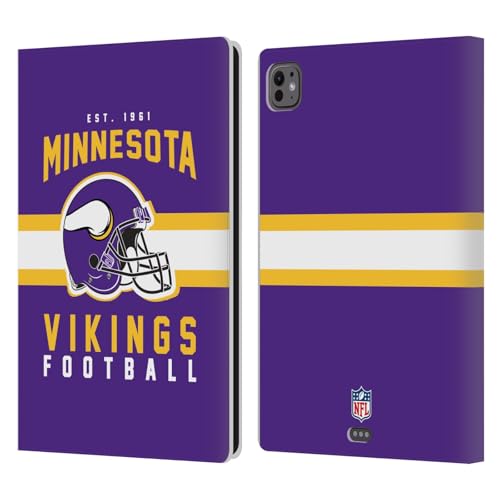 Étui portefeuille Minnesota Vikings pour iPad Pro 11 M4 M5 en cuir