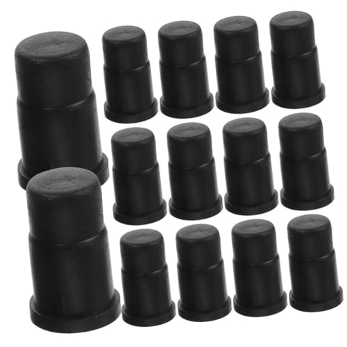 Veemoon 50pcs Caster Socket Sleeve Inserts 19 * 32mm Compatible Stem Casters Sturdy Replacement Furniture Insert Caps for Office Chairs and Stools