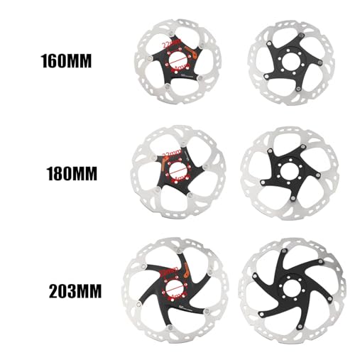 RACEDUEL Shimano XT SM-RT86 160mm 180mm 203mm Bike Disc Brake Rotor with 6 Bolts Stainless Steel Bicycle Rotors Fit for Road Bike Mountain Bike BMX MTB - Thumbnail 6